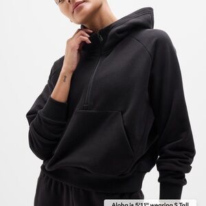 Athleta Black Oversized Hoodie Sweatshirt